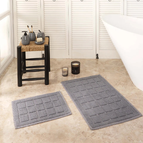Karaca Home Kelly Quatre Mattenset in Grau