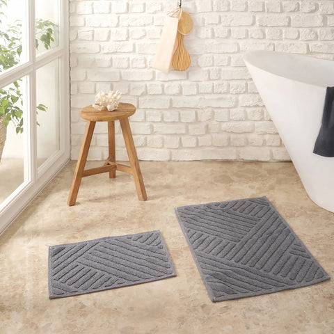 Karaca Home Kelly Line Mattenset in Grau