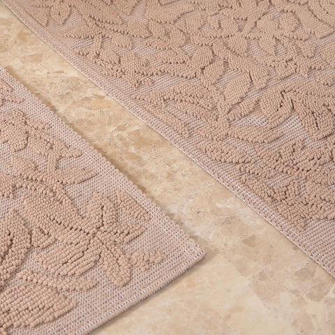 Karaca Home Kelly Flower Mattenset in Beige