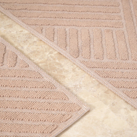 Karaca Home Kelly Line Mattenset in Beige