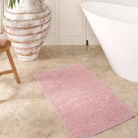 Karaca Home Kelly Flower Fußmatte in Puderfarbe