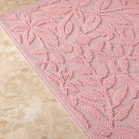 Karaca Home Kelly Flower Fußmatte in Puderfarbe