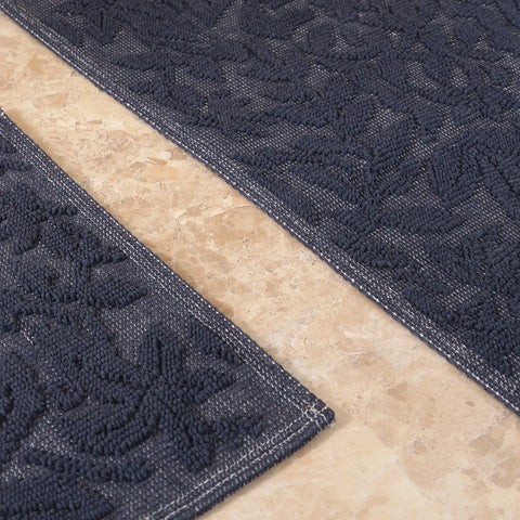 Karaca Home Kelly Flower Mattenset in Indigo