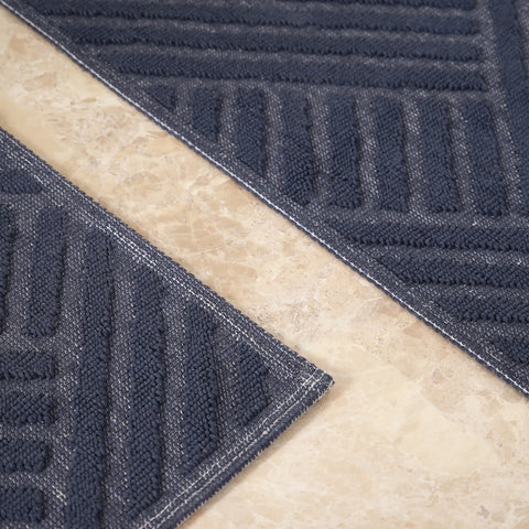 Karaca Home Kelly Line Mattenset in Indigo
