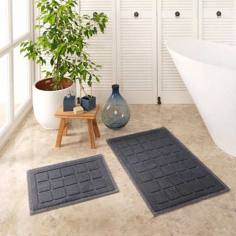 Karaca Home Kelly Quatre Mattenset in Anthrazit