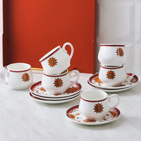 Karaca Hatayi Kaffeetassen-Set für 6 Personen 90 ml