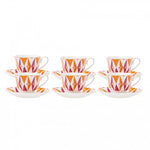 Karaca Festival Kaffeetassen-Set für 6 Personen 80 ml