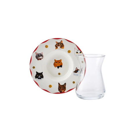 Karaca Cat 12 teiliges Teeset für 6 Personen