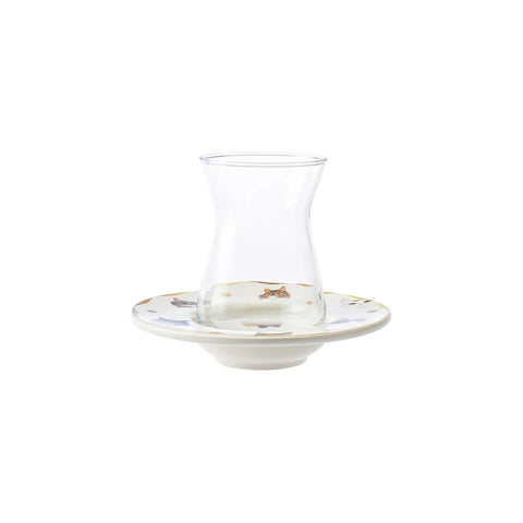 Karaca Cat 12 teiliges Teeset für 6 Personen
