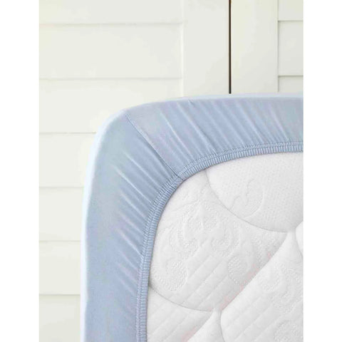 Karaca Home Baumwolle Spannbettlaken blau Einzelperson
