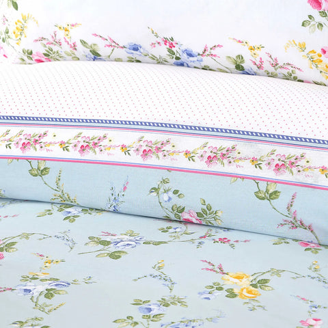 Karaca Home Marita Grün 100% Baumwolle Doppel Bettbezug Set