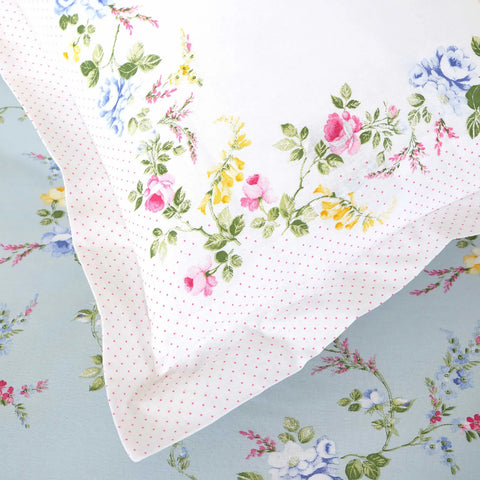 Karaca Home Marita Grün 100% Baumwolle Doppel Bettbezug Set