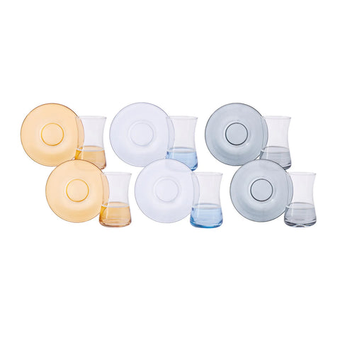 Karaca Laden Tee-Set 165 ml für 6 Personen,12 teilig 