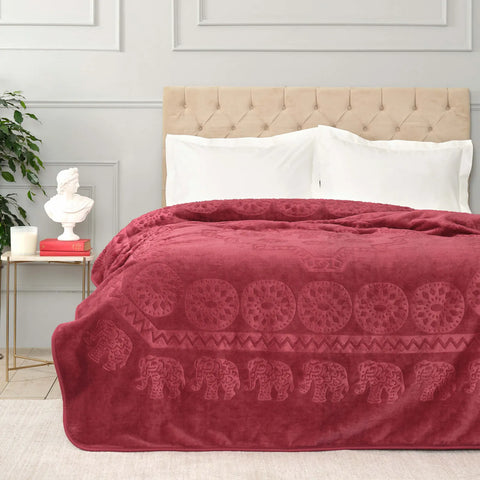 Karaca Home Elefant Sarabi Double Soft Embosy Decke