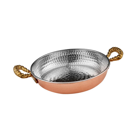 Karaca Alacahöyük Flache Bratpfanne aus Kupfer 16 cm