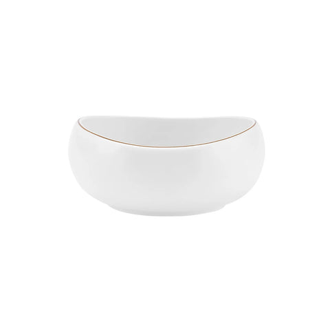 Karaca Streamline Hole Gold Porzellan Geschirr 24 Teile für 6 Personen