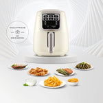 Karaca Air Cook XL 2 in 1 Talking Airfryer Ikonisches Beige