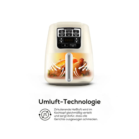 Karaca Air Cook XL 2 in 1 Airfryer Sternenlicht, 4L, 1550W