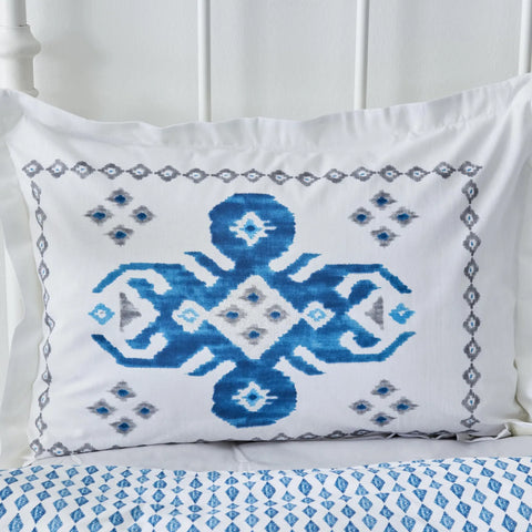 Karaca Home Neos Blaues Baumwolle Doppel Bettbezug-Set