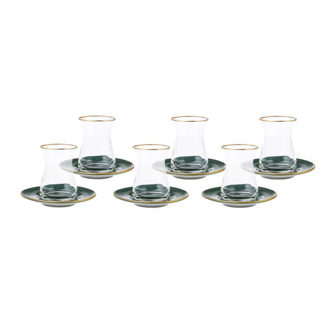 Karaca Retro 12 Teiliges Für 6 Personen Teetassen Set