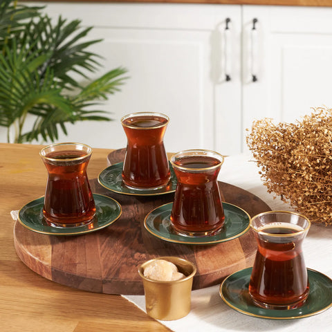 Karaca Retro 12 Teiliges Für 6 Personen Teetassen Set