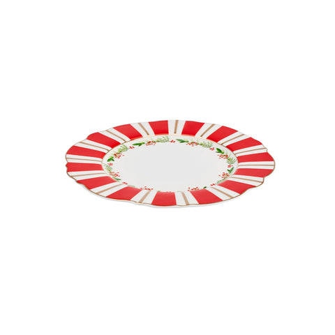Karaca Neujahr Dreamy Striped Kuchenteller 22 cm