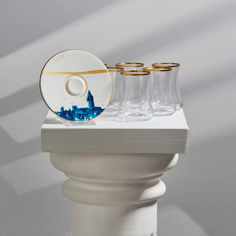 Karaca X Ist Collection Istanbul 12 Teiliges Teegläser Set für 6 Personen 