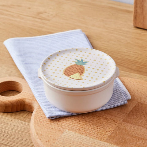 Karaca Polka Dot Ananas bedeckt Frühstück Schüssel