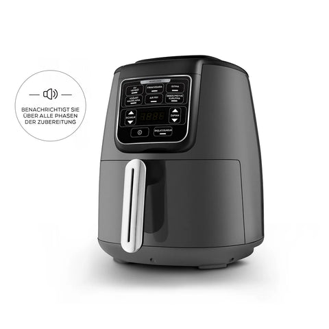 Karaca Air Cook XL 2 in 1 Sprechender Air Fryer Space Gray