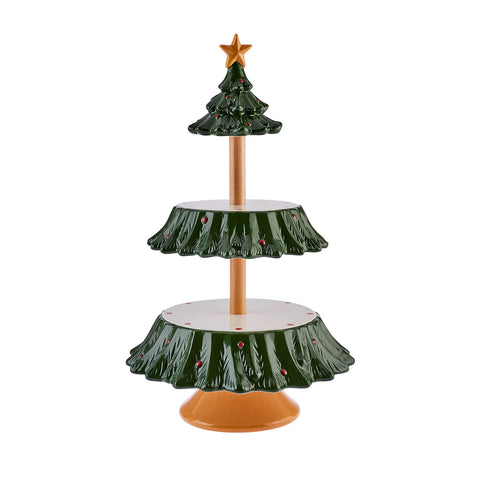 Karaca Neujahr Baum Gefaltetes Serviergestell 44 cm