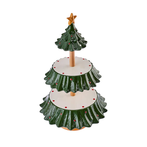 Karaca Neujahr Baum Gefaltetes Serviergestell 44 cm