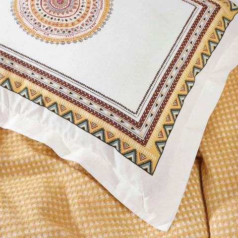 Karaca Home Valley Senf Double Blanket Set