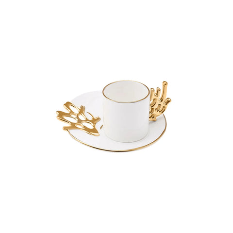 Karaca Coral 6-Sitzer-Kaffeetassen-Set 80 ml