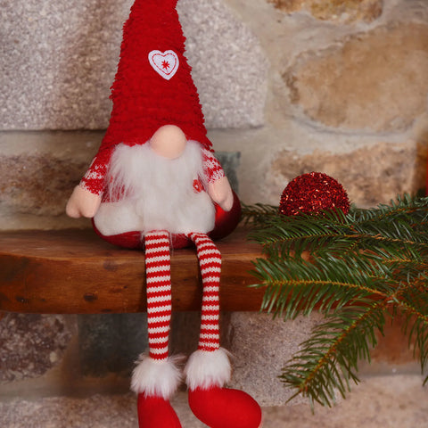 Karaca Home Sitzender Plüsch-Weihnachtsmann, 52 cm