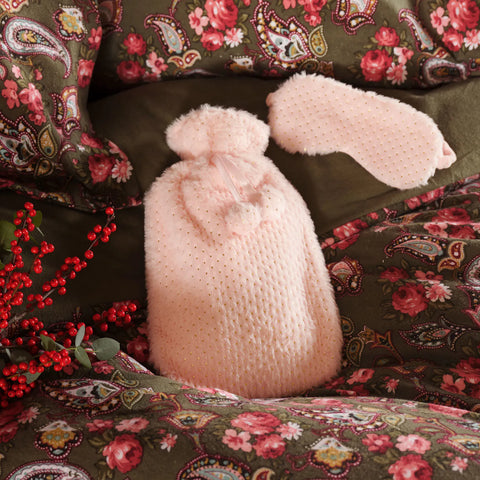 Karaca Home Dream Heißwasser-Beutel Und Schlafbrillen-Set Rosa