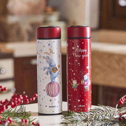 Karaca Neujahr Eisbär Thermoskanne 500 ml