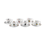 Karaca Nostalgie 6 Personen Kaffee Tasse Set 80 ml