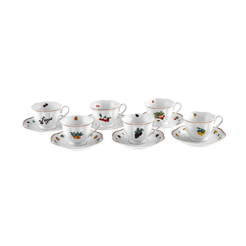 Karaca Nostalgie 6 Personen Kaffee Tasse Set 80 ml