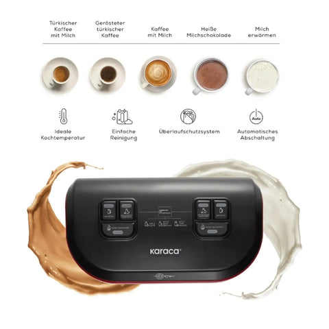 Karaca Hatir Hüps Duet Türkische Kaffeemaschine, Grau, 1400W