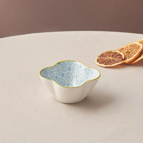 Karaca Floral Yonca Blau Snackteller 10Cm