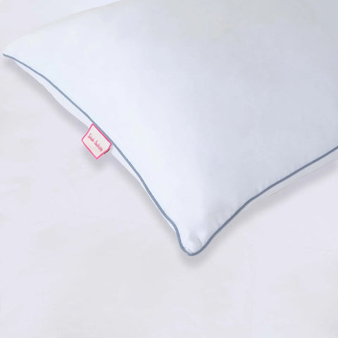 Sarah Anderson Comfy Blue Piping waschbares Kissen Abdeckung Faser Kissen 50x70cm