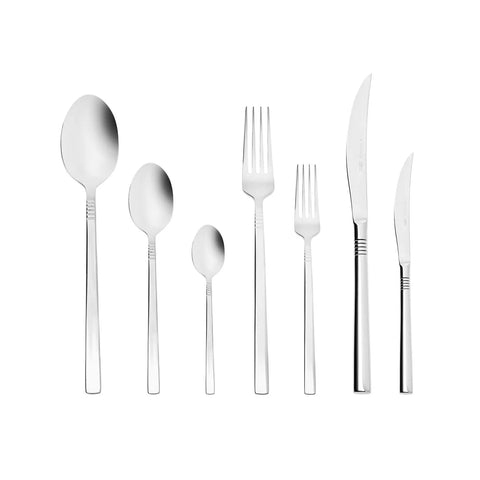 Karaca Nil Elegance 316+ Stahl Besteck Set 84 Teilig für 12 Personen