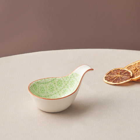 Karaca Floral Damla Grün Snack-/Sossenteller 10Cm
