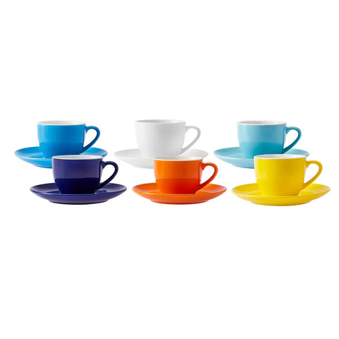 Karaca Rengin Espressotassen-Set für 6 Personen, New Generation Bone