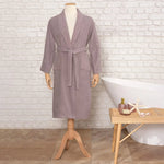 Daily Soft Grau 100% Baumwolle Damen Bademantel S/M