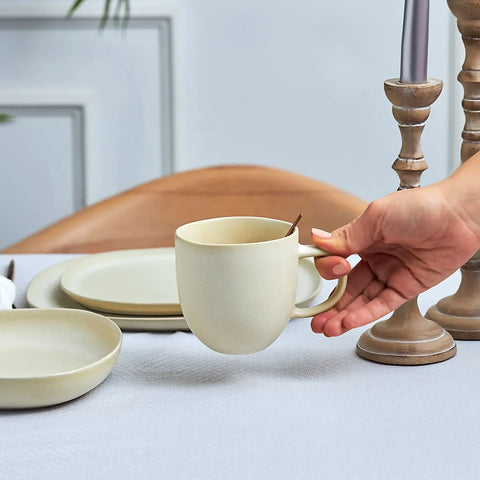 Karaca Petra Beige 24 Teiliges Tafelservice