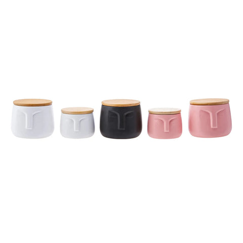 Karaca Face Stone Gewürzdosen-Set,5-teilig