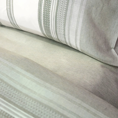 Karaca Home Vetro Khaki garngefärbt Bettwäsche-Set für 1 Person 