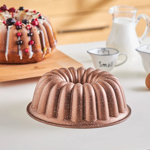 Karaca Lina Geschnittenes Gold Gusskuchenform 25 cm