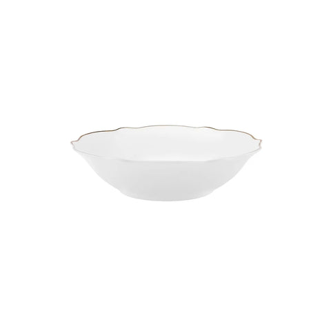 Karaca Daisy Gold Wave Shape tiefe Schüssel 27-teilig 6 Personen Geschirr-Set